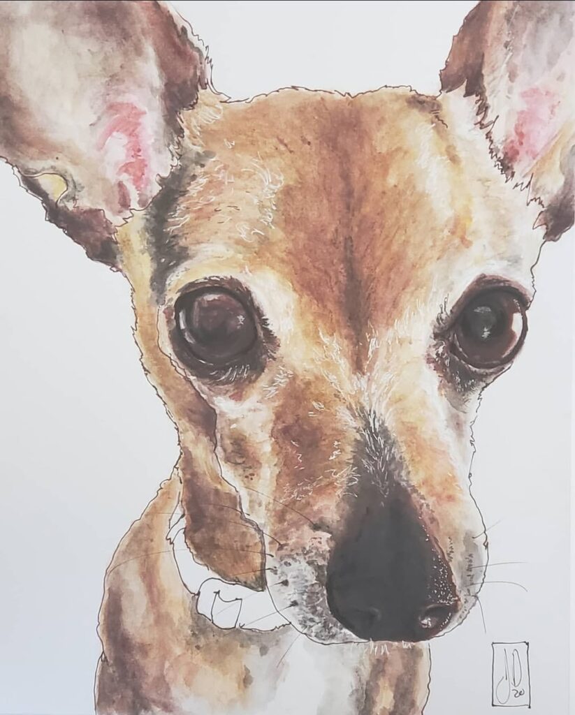 Artwork by Johnny DeGiorgio featuring layered textures, flowing forms, and expressive use of color exploring intuition, energy, and creative flow.