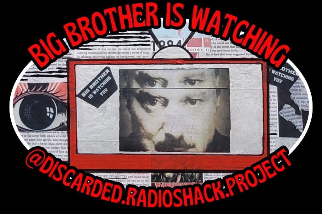 Artwork by Joe Rabcow featuring TV head characters, analog textures, and layered street-inspired visuals exploring identity, nostalgia, and media.